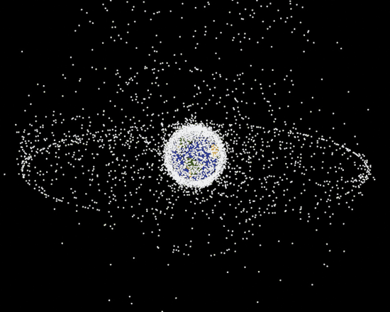 Low Earth orbit ~ 250-600 km from earth - International space station