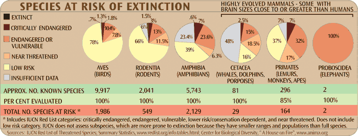 what are some examples of risks to the biomes of the biosphere