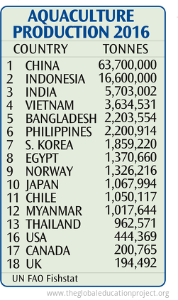 Aquaculture Production by Country