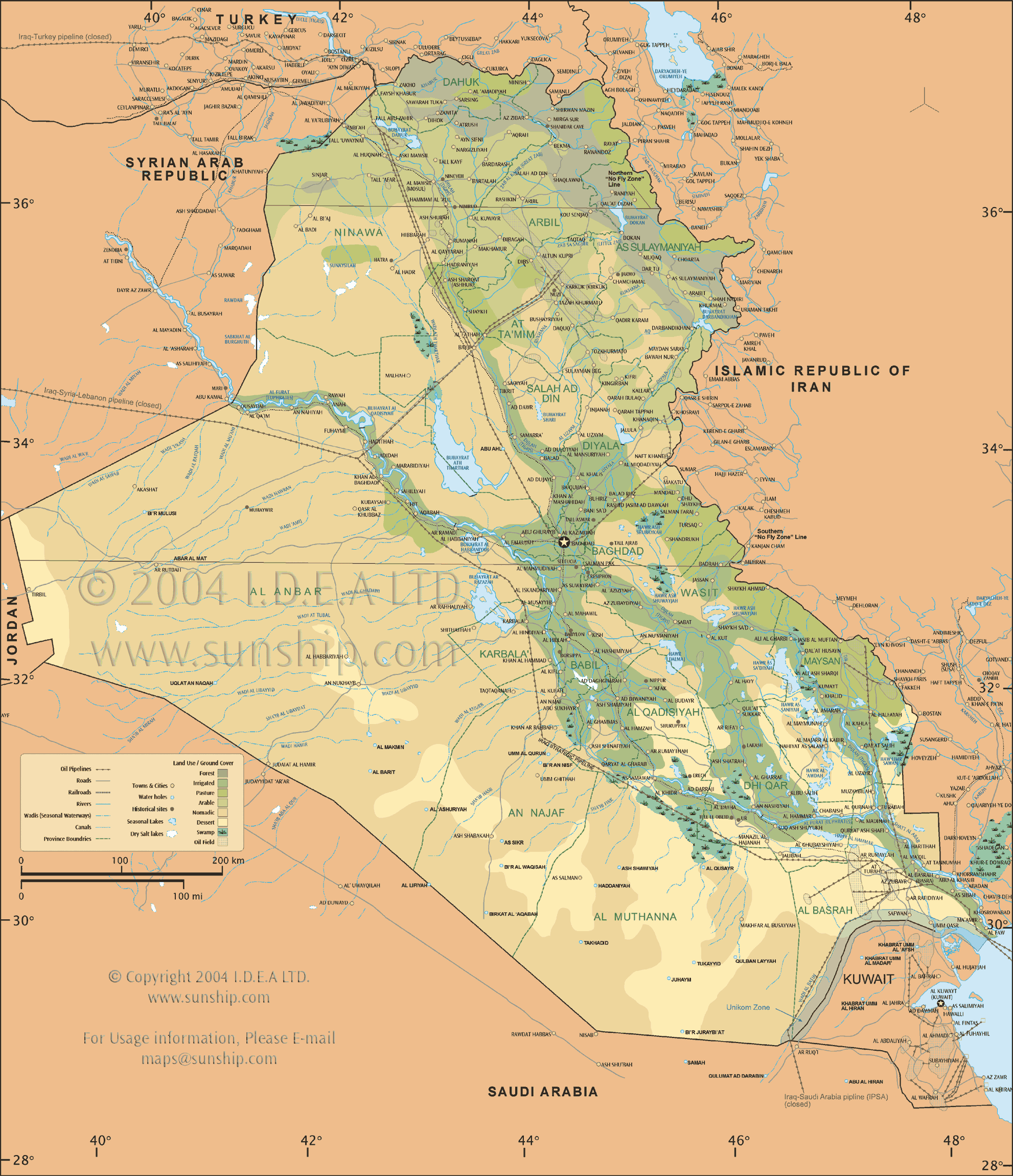 Map Iraq