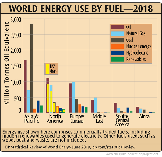 World Energy Use By Fuel