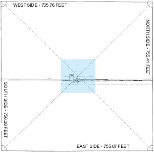 Great Pyramid Plan View