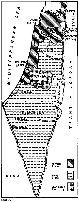 Palestine Partition Plan A, 1937