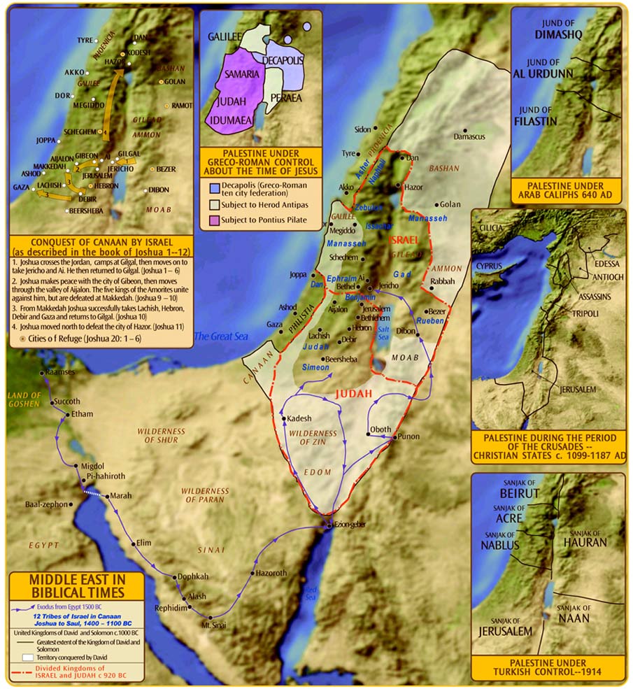 Bible Maps Palestine At The Time Of Jesus 33 Ad Bible - vrogue.co